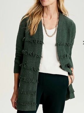 NWT J. Jill Fringe cardigan